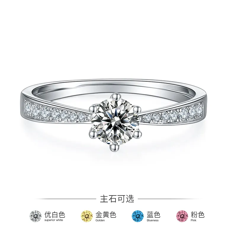 Custom moissanite sterling silver rings wholesale Manufacturer | Messi Jewelry 4