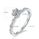 925 Sterling Silver Moissanite Rings with GRA Certificate. 2