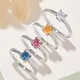 newly 925 sterling silver moissanite rings highly rated | Messi Jewelry 5