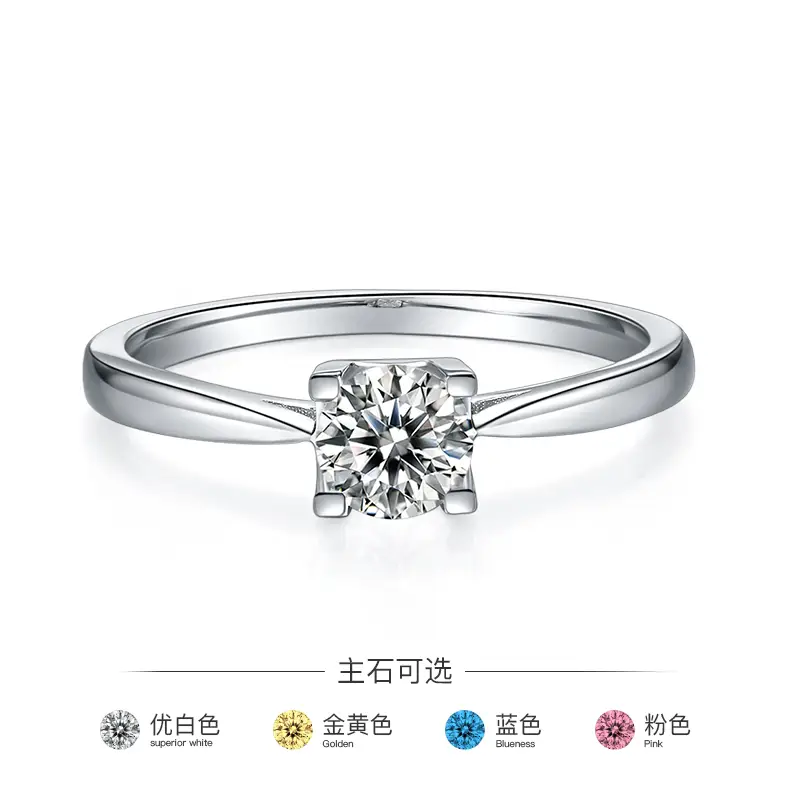 newly 925 sterling silver moissanite rings highly rated | Messi Jewelry 4