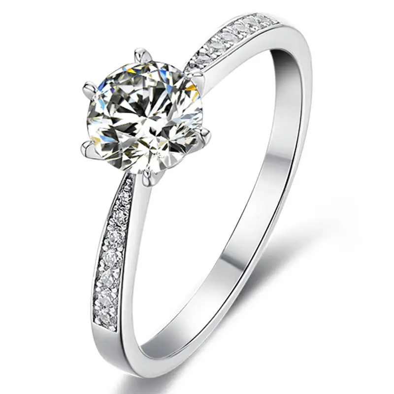 Anello solitario M21A Flexible1CT 1CT in oro in oro 925. 1