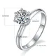 Moissanite Silver Engagement Ring with GRA Certificate 2
