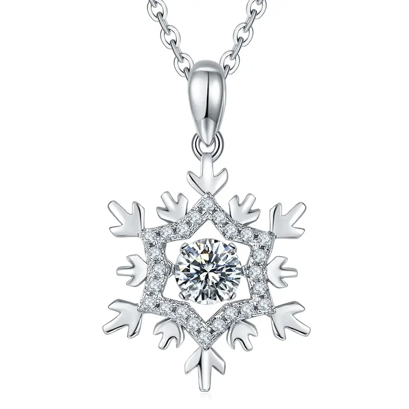 VECCHI CLASSI CLASSI 0,5 CT MOISSanite in oro bianco placcato 925 collana di moissanite in argento sterling 1
