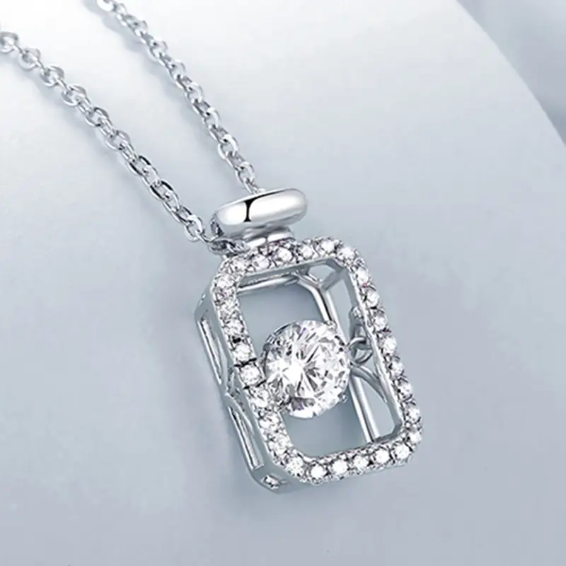Good Selling moissanite silver necklace factory | Messi Jewelry 2