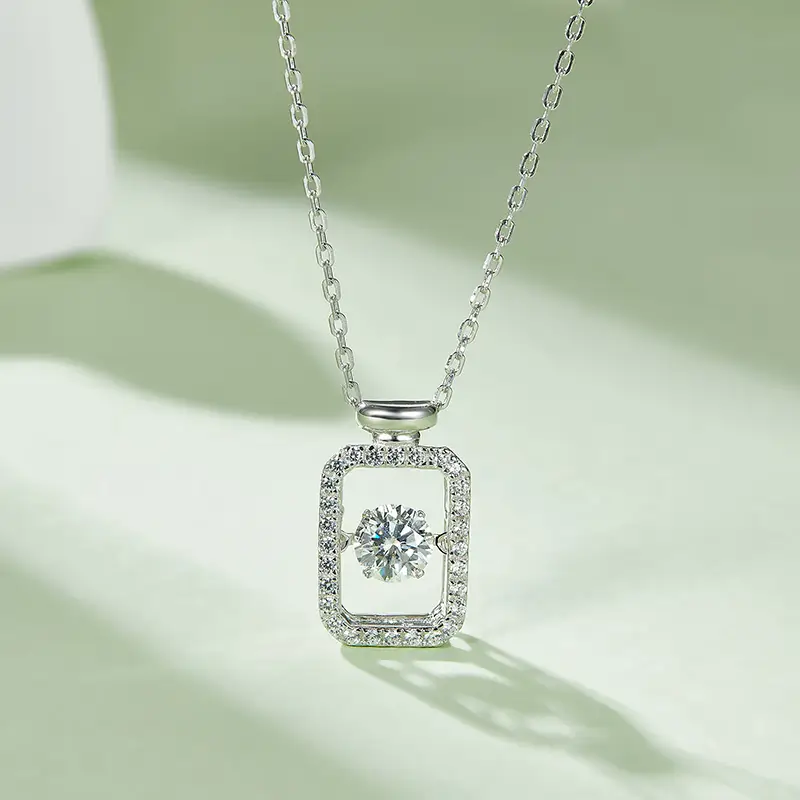 Good Selling moissanite silver necklace factory | Messi Jewelry 4