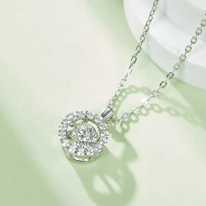 925 Sterling Silver Moissanite Tennis Chain - GRA Certified 6