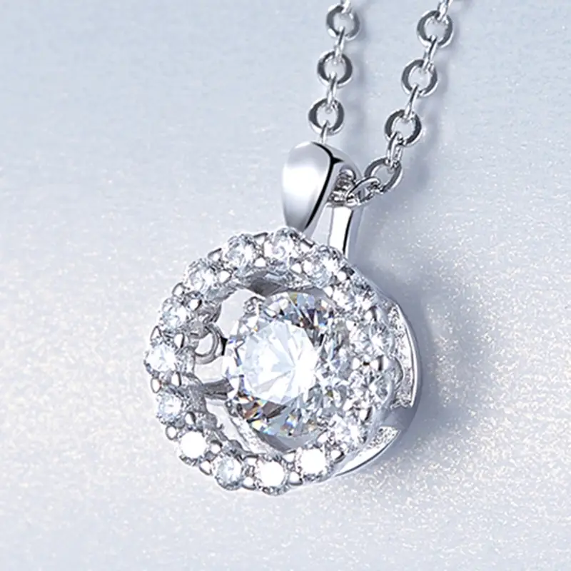 925 Sterling Silver Moissanite Tennis Chain - GRA Certified 2