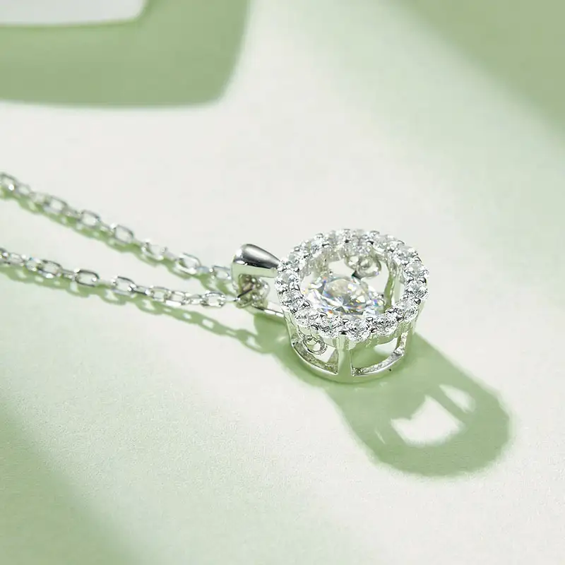 925 Sterling Silver Moissanite Tennis Chain - GRA Certified 5
