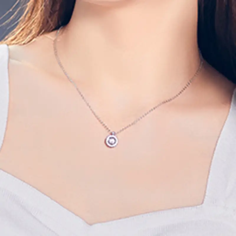 925 Sterling Silver Moissanite Tennis Chain - GRA Certified 3