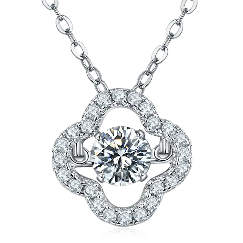 Newest moissanite silver necklace suppliers | Messi Jewelry 2
