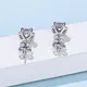 moissanite silver earrings at Wholesale Prices | Messi Jewelry 5