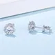 moissanite silver earrings at Wholesale Prices | Messi Jewelry 4