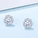 moissanite silver earrings at Wholesale Prices | Messi Jewelry 3
