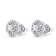 Moissanite Sterling Silver Stud Earrings with GRA Certificate 2