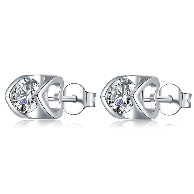 Custom moissanite earrings sterling silver series Manufacturer | Messi Jewelry 2