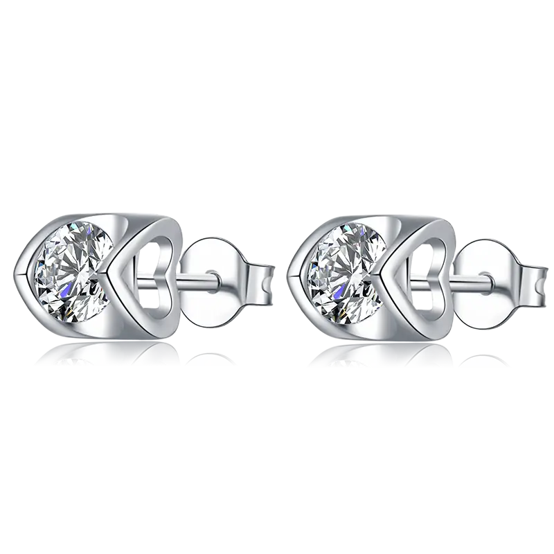 Custom moissanite earrings sterling silver series Manufacturer | Messi Jewelry 2