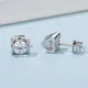 Custom moissanite earrings sterling silver series Manufacturer | Messi Jewelry 4