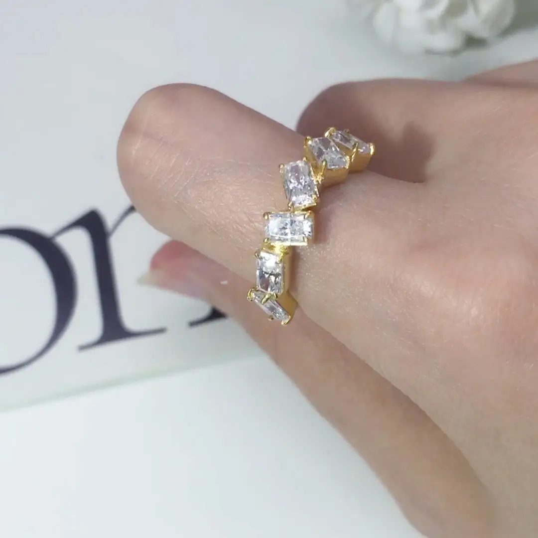 MSR -576 MOISSanite radiante moissanite 925 in oro argento -iessi gioielli 1
