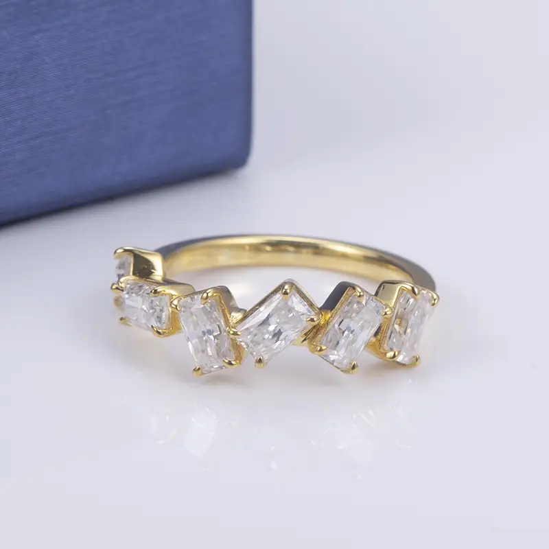 Customizable Moissanite Sterling Silver Wedding Sets
**Please note that the product title is 49 characters long. 4