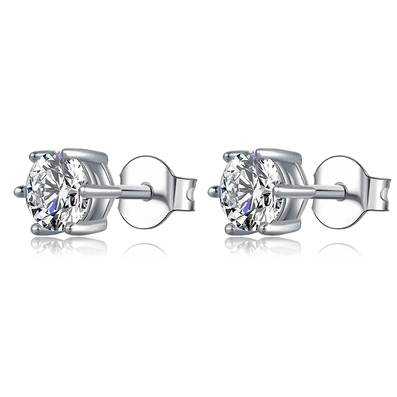 Messi Jewelry | Durable moissanite silver earrings manufacturing 3