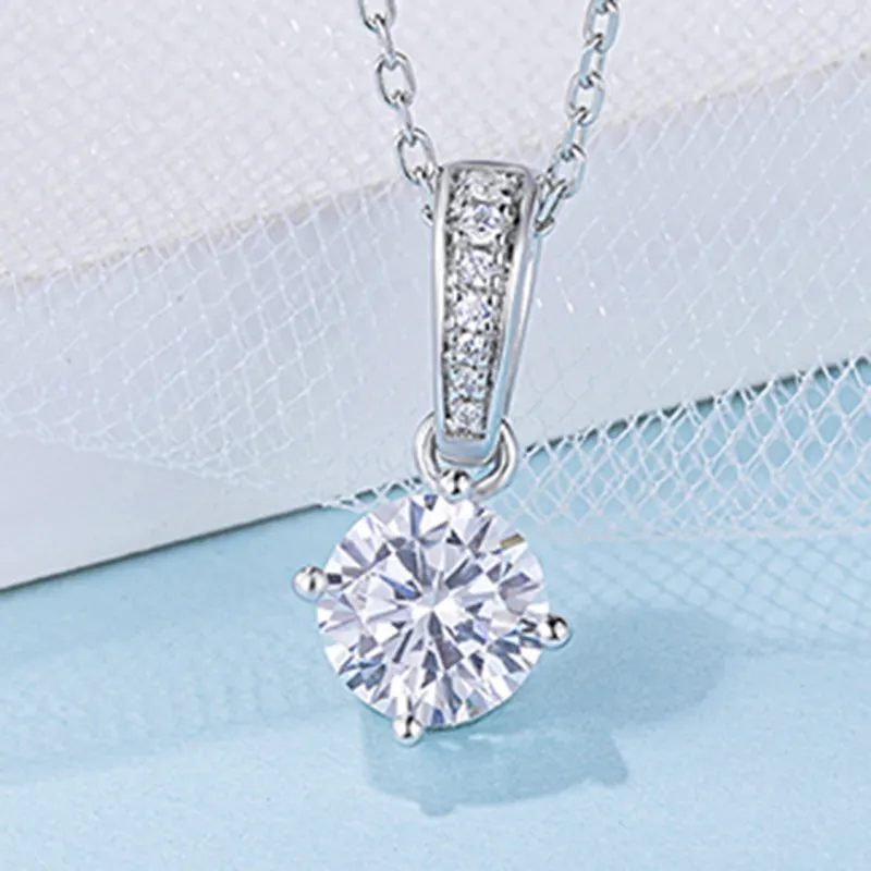 925 Sterling Silver Moissanite Tennis Chain with GRA Certificate 3