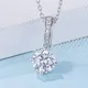925 Sterling Silver Moissanite Tennis Chain with GRA Certificate 3