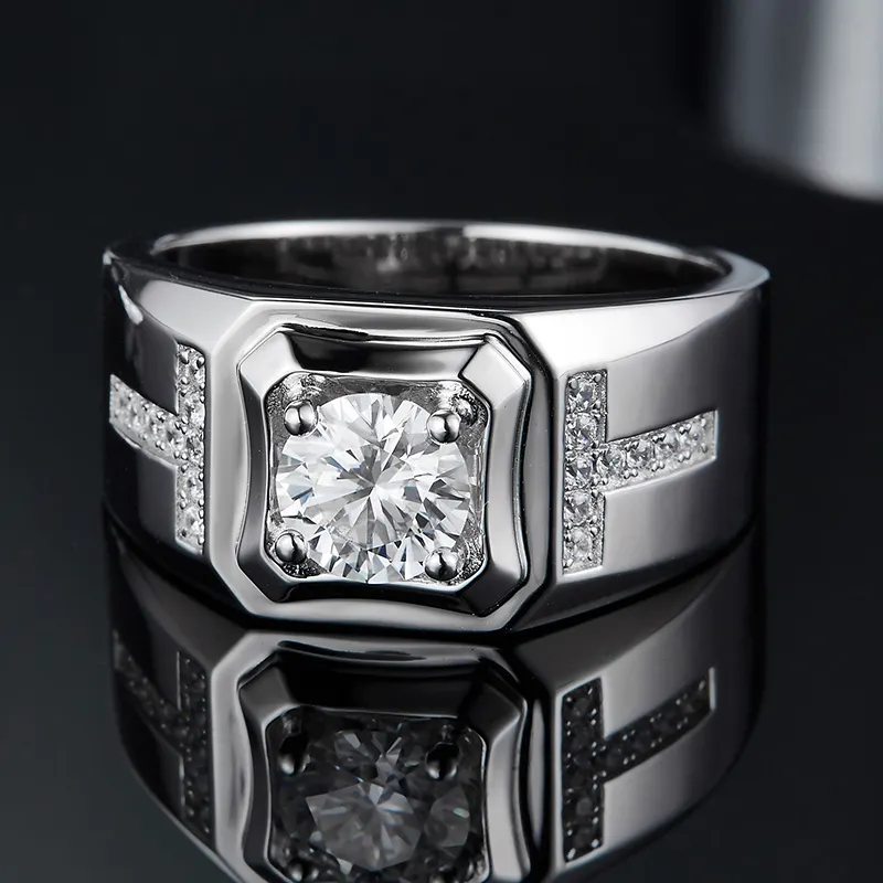 mens moissanite rings at Wholesale Prices | Messi Jewelry 6