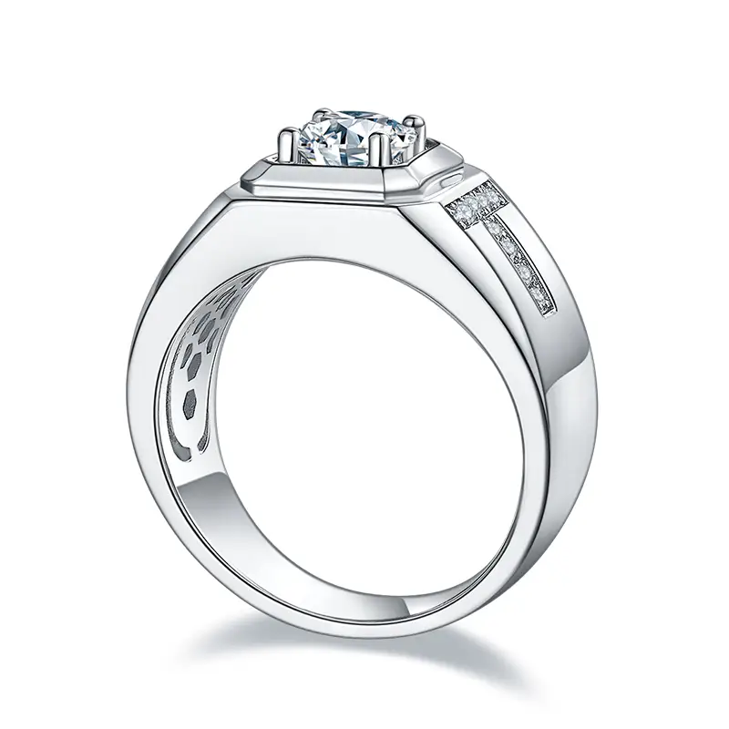 mens moissanite rings at Wholesale Prices | Messi Jewelry 4