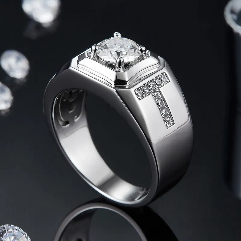 mens moissanite rings at Wholesale Prices | Messi Jewelry 5