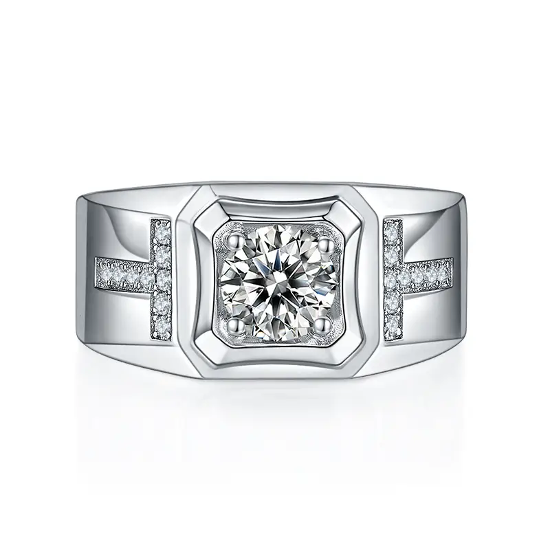 mens moissanite rings at Wholesale Prices | Messi Jewelry 3
