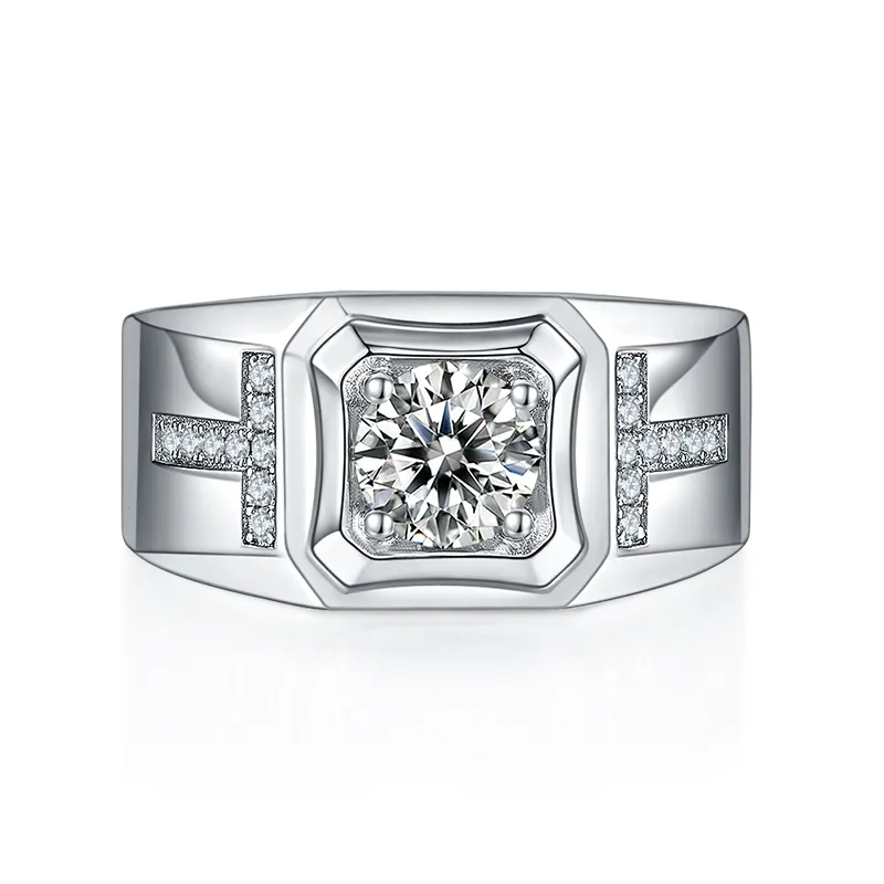 mens moissanite rings at Wholesale Prices | Messi Jewelry 3