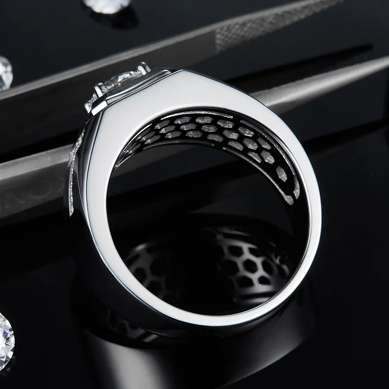 mens moissanite rings at Wholesale Prices | Messi Jewelry 7