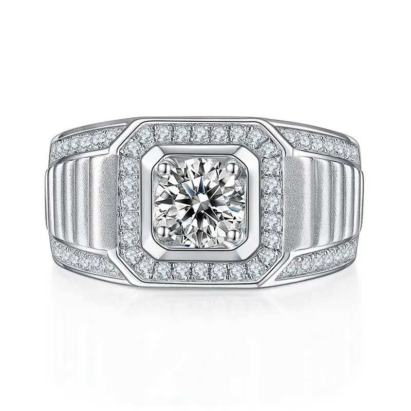 Newest moissanite rings for men series | Messi Jewelry 3