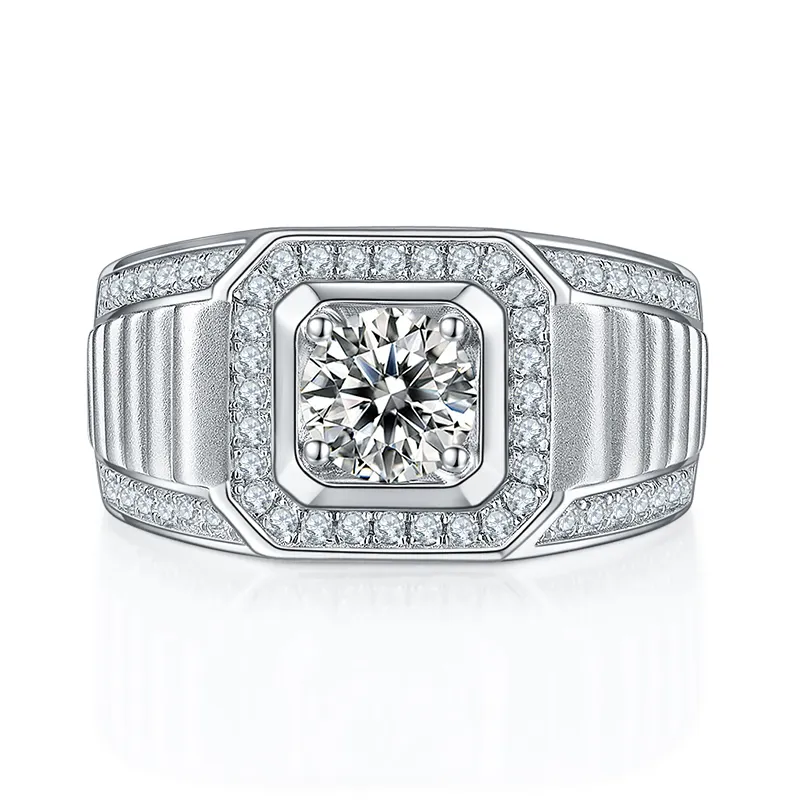 Newest moissanite rings for men series | Messi Jewelry 3