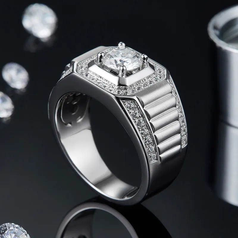 Newest moissanite rings for men series | Messi Jewelry 5
