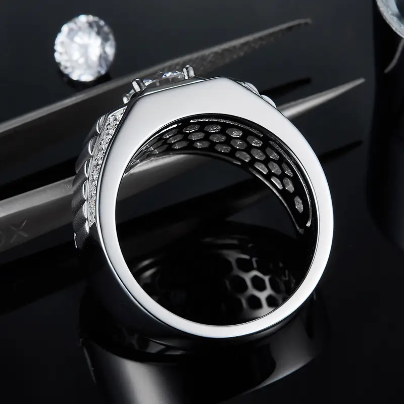 Newest moissanite rings for men series | Messi Jewelry 7