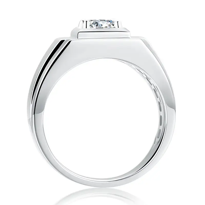 Moissanite Men's Ring with GRA Certificate 3