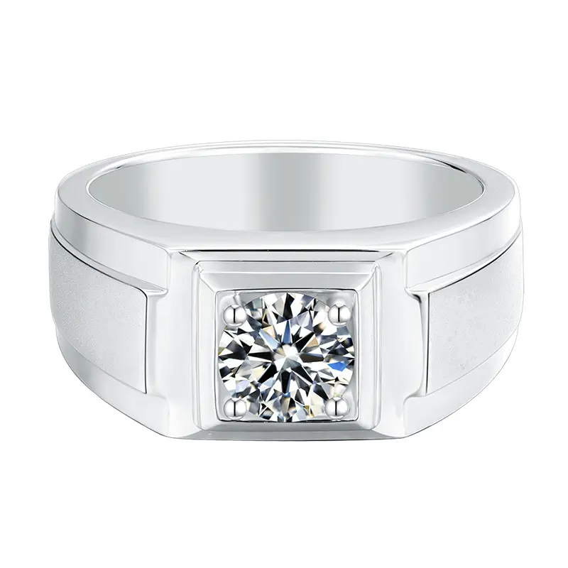 Messi Jewelry | bulk production moissanite silver man ring series 2