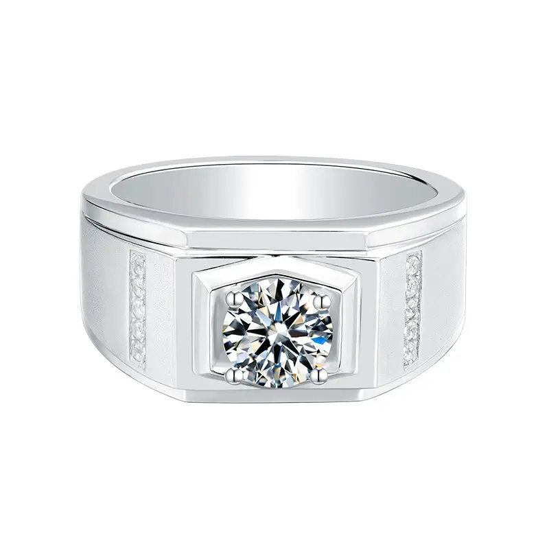 Moissanite Band with GRA Certificate 2