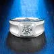 Custom mens moissanite rings highly rated Manufacturer | Messi Jewelry 4