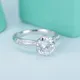 white gold moissanite ring at Wholesale Prices | Messi Jewelry 4