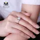 Princess Cut Moissanite Diamond Ring in White Gold - Fine Jewelry 4