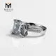 Princess Cut Moissanite Diamond Ring in White Gold - Fine Jewelry 6