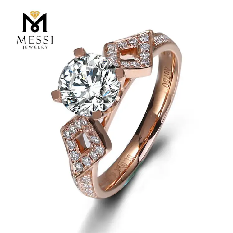 Gioielli Messi - Messi gioielli 1 carati vvs def diamond 14k 18k white gold gold anello nuziale anello sintetico cvd anello moissanite per anelli da donna 1