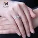 Creative white gold moissanite engagement rings quality assurance | Messi Jewelry 5