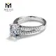 Creative white gold moissanite engagement rings quality assurance | Messi Jewelry 7