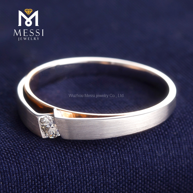 Messi Jewelry - Messi Jewelry luxury lab grown diamond rings for wedding engagement couple rings in 18k white solid gold jewelry Wedding Band 12