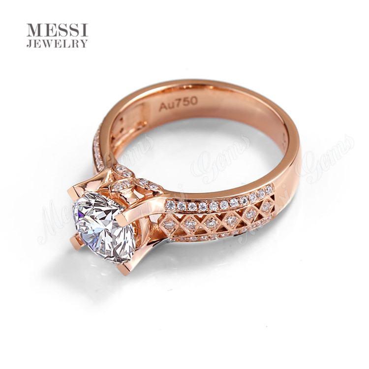 Custom white gold moissanite wedding band wholesale Manufacturer | Messi Jewelry 12