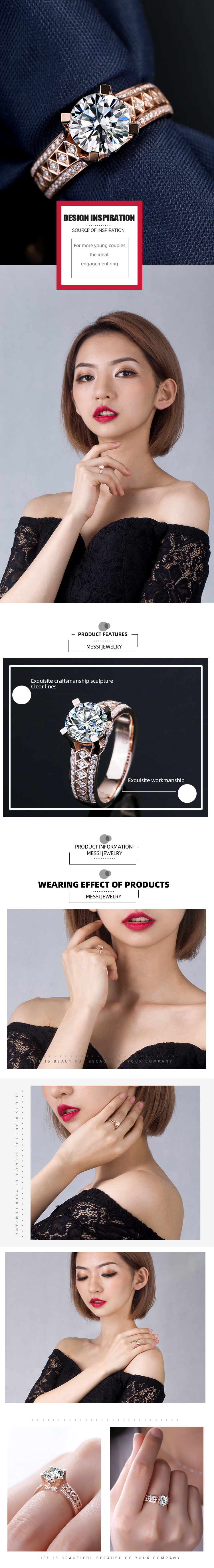 Custom white gold moissanite wedding band wholesale Manufacturer | Messi Jewelry 8