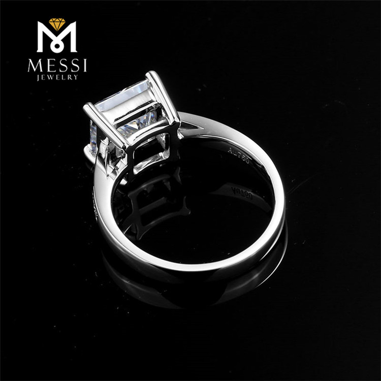 Messi Jewelry - Messi Jewelry moissanite wedding rings 2.32ct Classical 18K 14k white/yellow gold 12# Rings 14